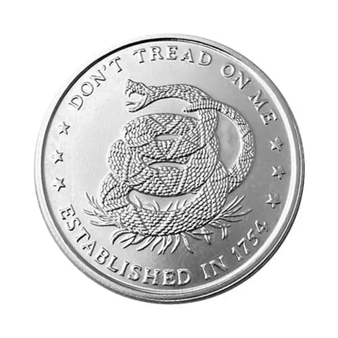 Silver Round 1 OZ (Don't Tread on Me)