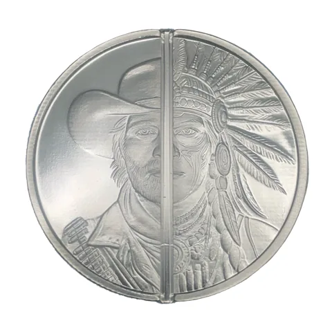 Silver Round 1 OZ Divisible Western Warrior