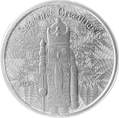 Silver Round 1 OZ 2026 Christmas Round